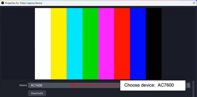 AC7600 How to add the Video Capture Card to OBS Studio (Windows) – ACT